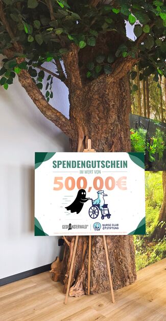 Spende sichtbar gemacht